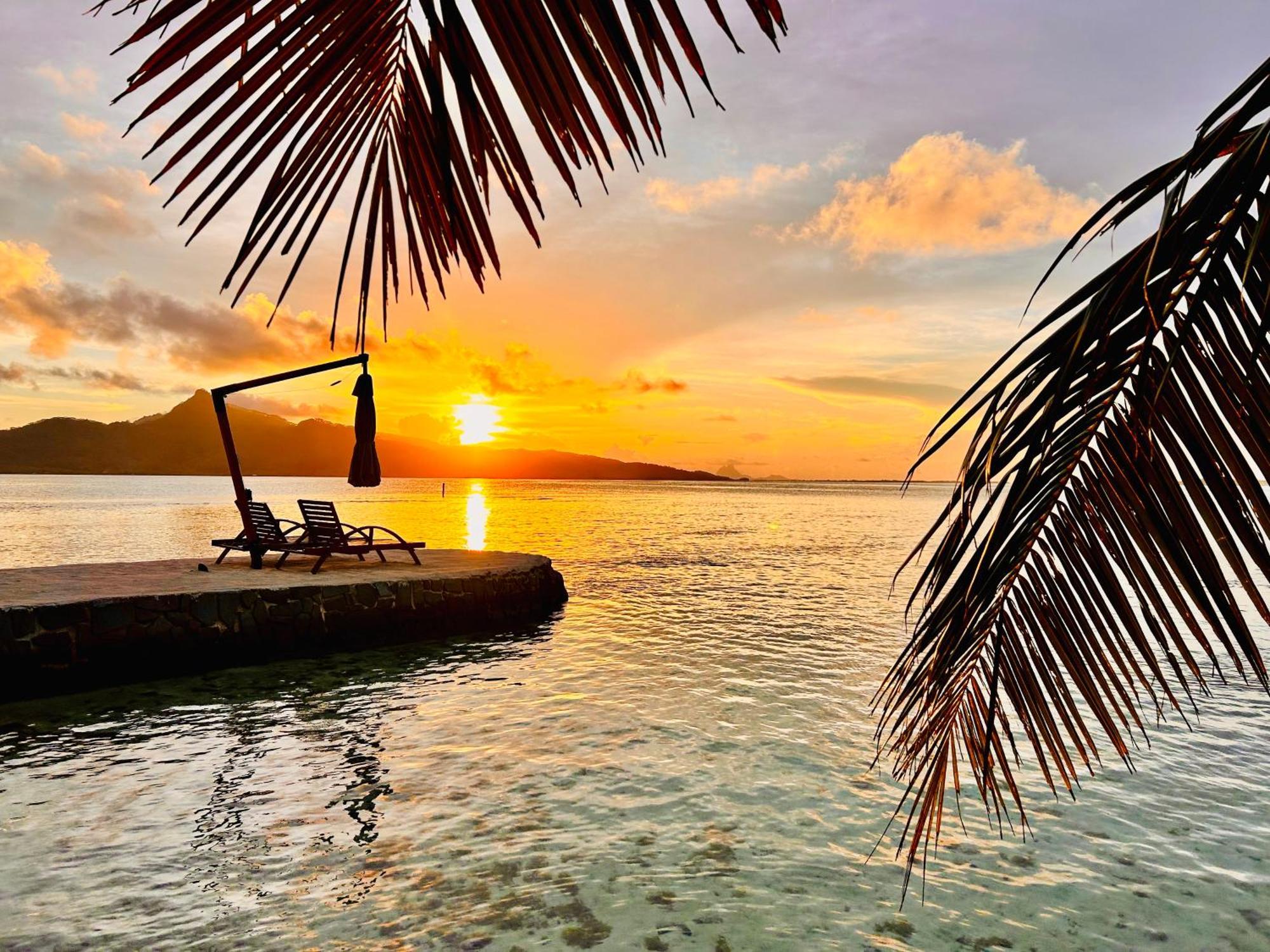 Hotel Eden Private Island Tahaa Patio  Zewnętrze zdjęcie