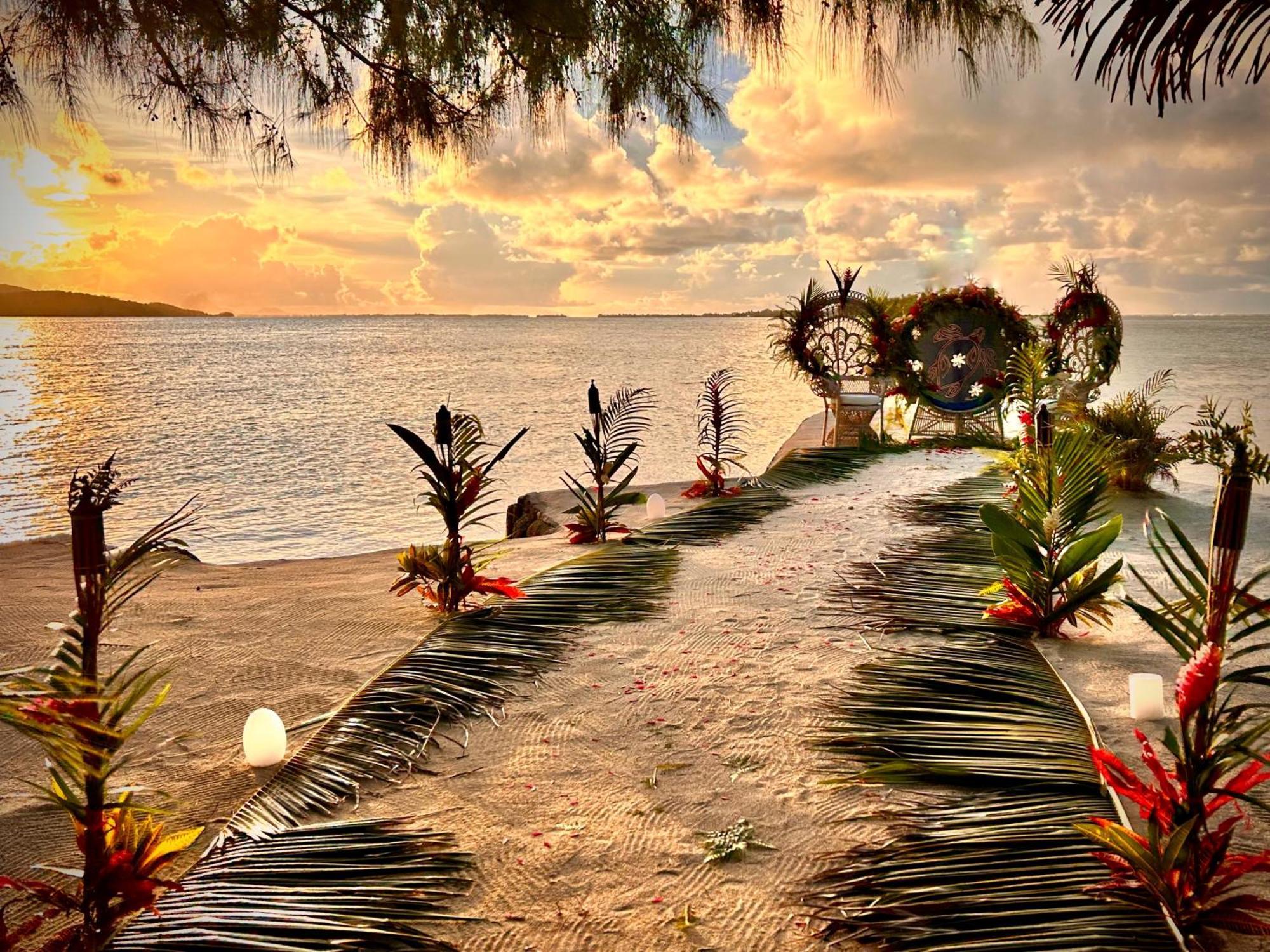 Hotel Eden Private Island Tahaa Patio  Zewnętrze zdjęcie