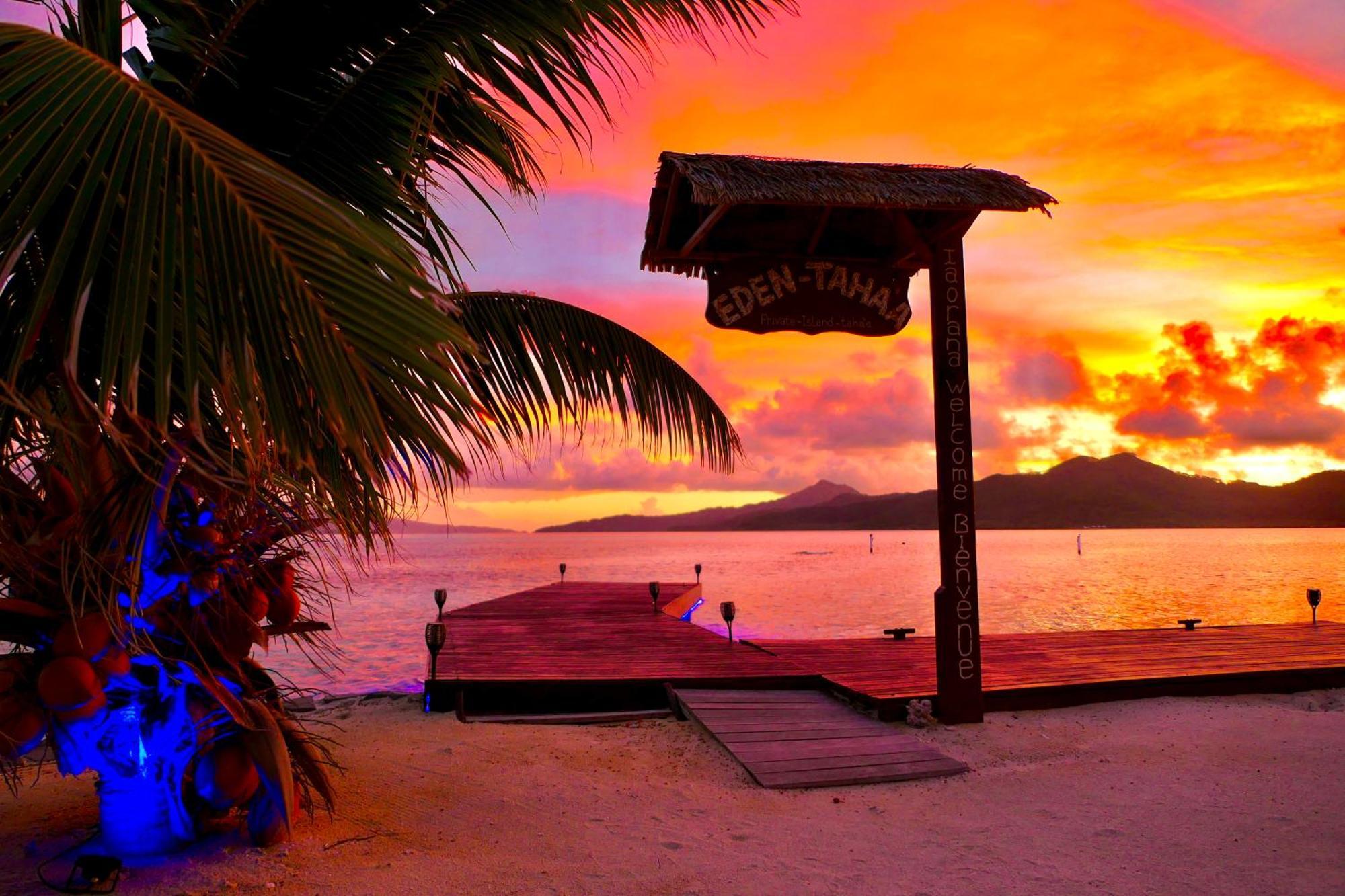 Hotel Eden Private Island Tahaa Patio  Zewnętrze zdjęcie